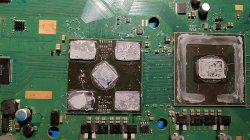 Applied Carbonaut Thermal Pad on PS3 Superslim RSX GPU and gives